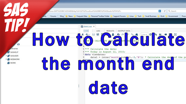 Calculate the month end date