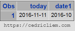 Month end date result